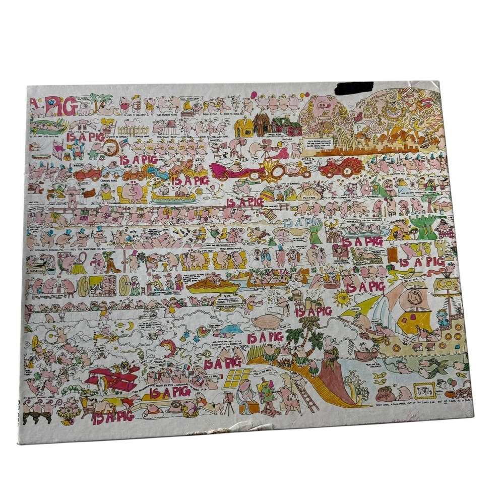 Great American Puzzle Factory A Pig Is A Pig 550 Pieces Puzzle UNCOUNTED